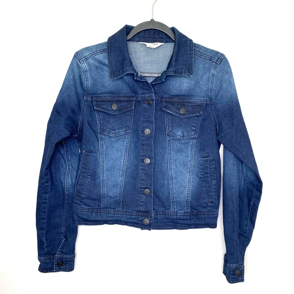 CI SONO Blue Denim Jacket Small Stretch Classic Jean Jacket